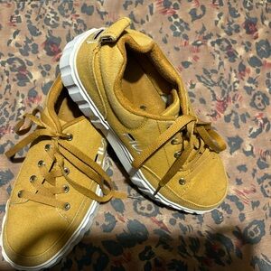 Fila Mustard Yellow Canvas Sneakers